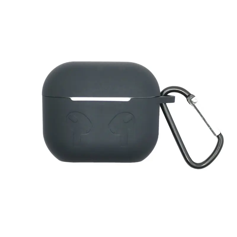 Silicone Case Compatible with AirPods 3 Thick Shockproof Protective Cover with Hook Wireless Earbuds Heavy Duty Full Body Protection Anti Drop Shell for Outdoor Hiking, Protective Shell