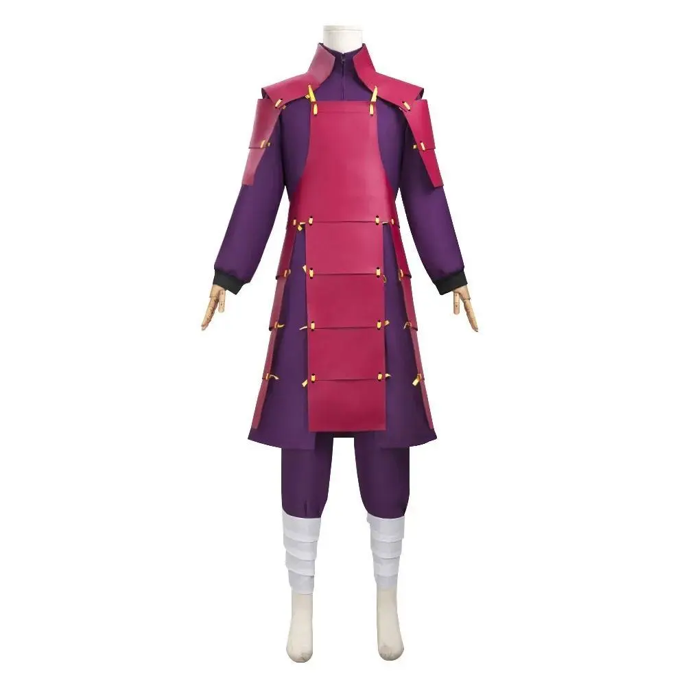 Madara Armor Cosplay Madara Uchiha Costume Male Ninja Red Armor Cosplay Costume For Halloween Cosplay Carnival Hard PU Armor