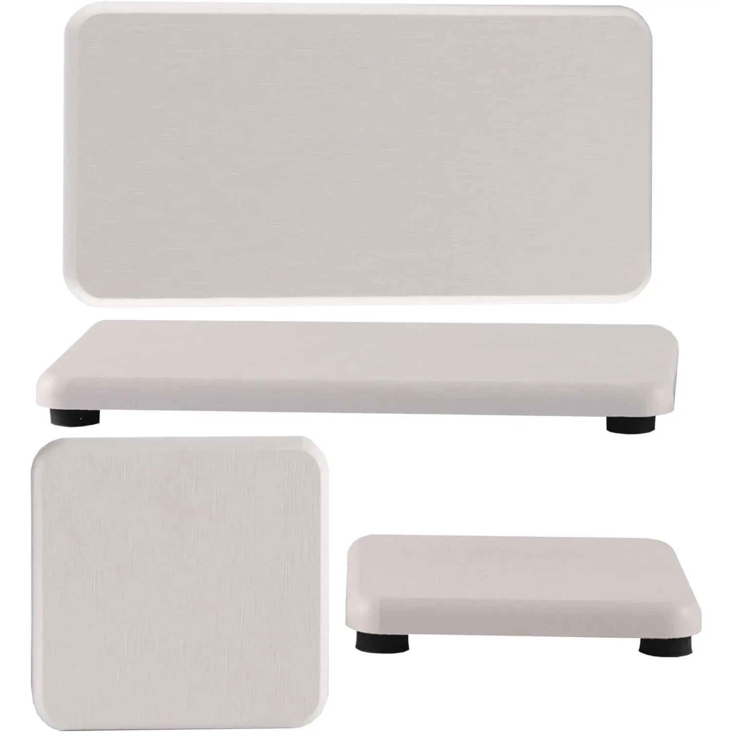 Set of 4 Water Absorbent Diatomite Coasters, Diatomaceous Earth Kitchen Soap Dish, Bathroom Trays, Water Absorbing Stone Used for Hand Soaps & Plants & Toiletries in The Modern Home