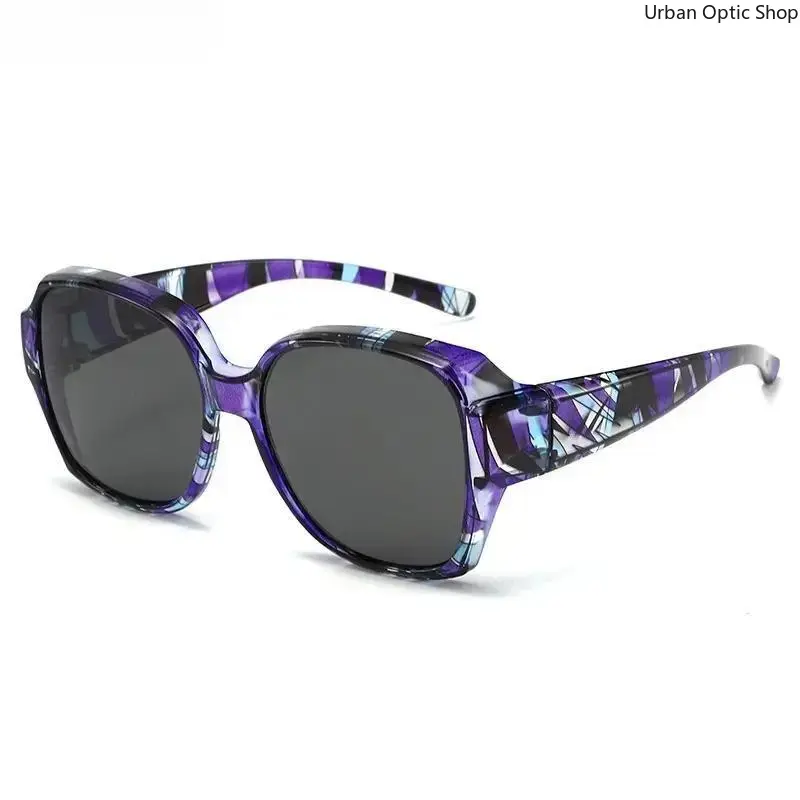XUH Fit Over Sunglasses for Women, 2-Pack Polarized Lightweight Wrap Around UV Blocking Shades for Driving