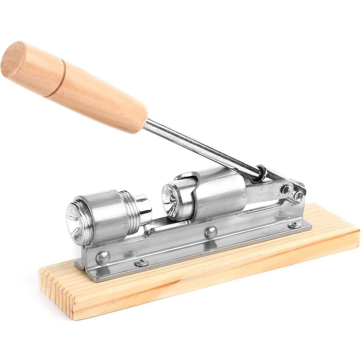 Anwenk Nutcracker Heavy Duty Nut Cracker Pecan Cracker Walnut Cracker Tool | (Updated) Adjustable Lever Nutcracker With Solid Steel Mechanism And Wood Base, Designed For Pecans,Walnuts,Almonds,And More