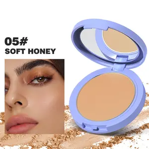 Blurring Setting Powder Cake, Reapply Setting Concealer Oil Control, Waterproof Sweatproof Long-Lasting, Large Base Powder Cake 10g, Face Pressed Powder