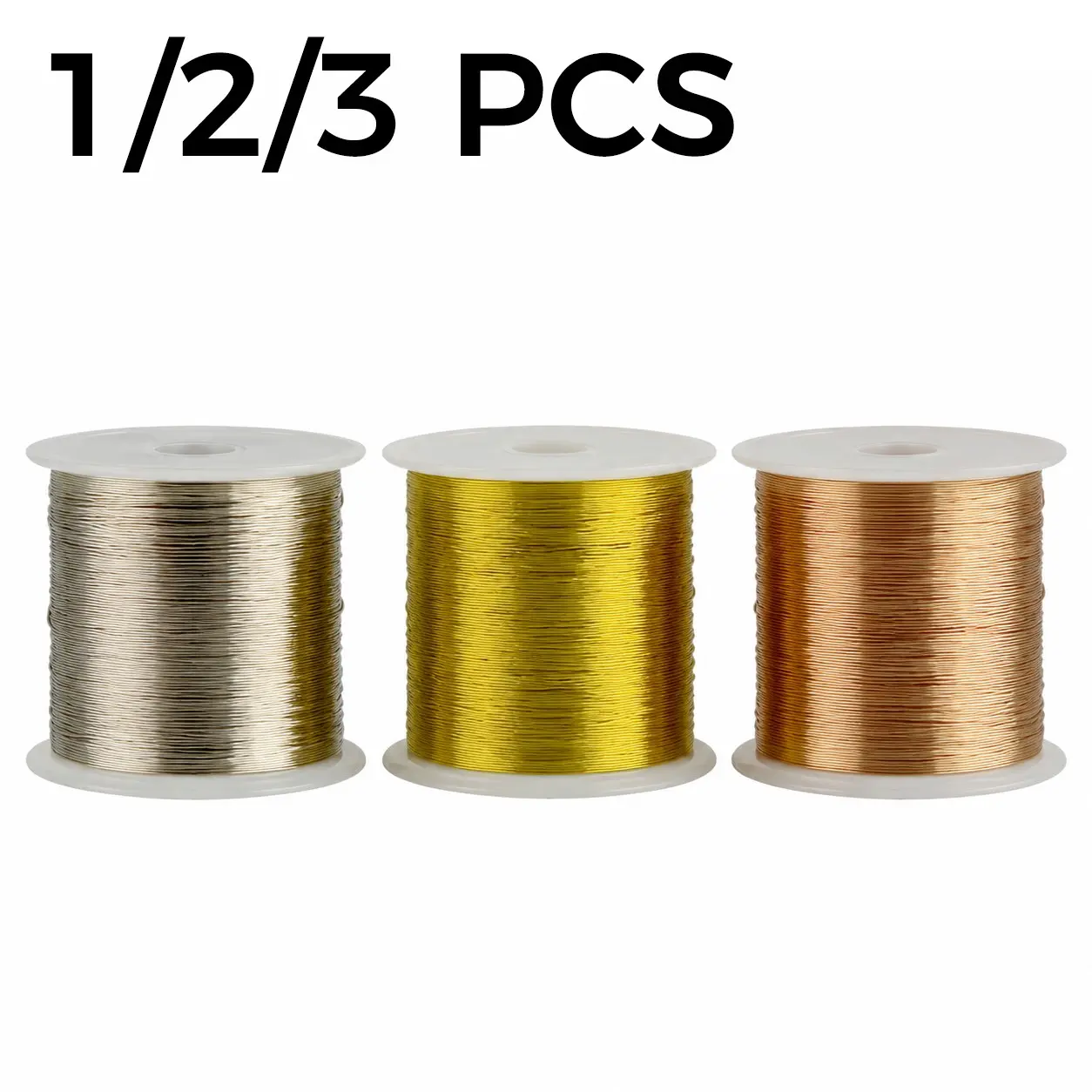 High-Quality Copper Jewelry Wire (0.4mm), Multi-Specification Mixed Pack, Ideal for DIY Filigree, Floral Crafts, Handmade Coiling, Beading Supplies, Durable & Versatile