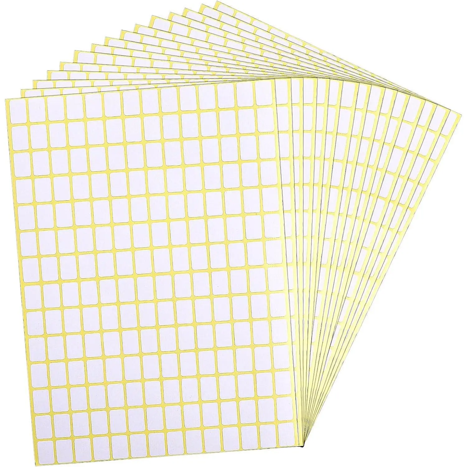 2940PCS Matte White Labels Stickers 0.5" x 0.3" Small Blank Labels Removable Price Stickers to Write On Sticky Name Tags for Jar Diamond Art Boxes Folder Envelope Office Kitchen (13 X 9 mm)