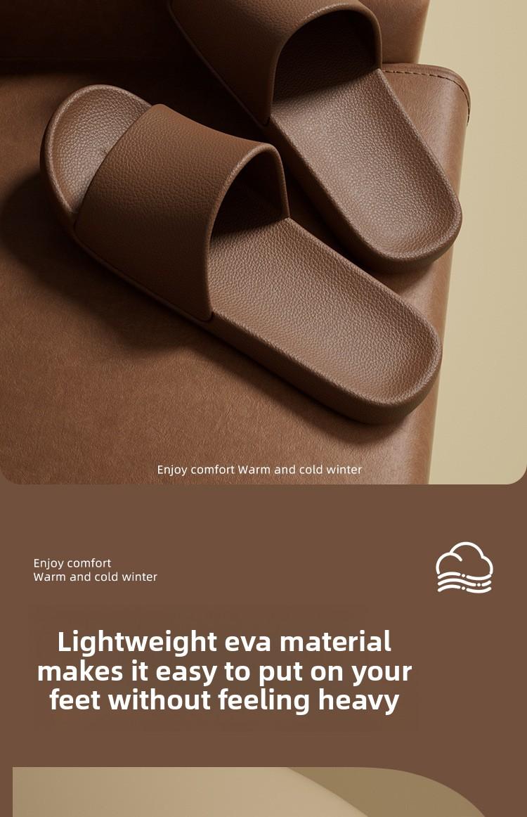 Women's summer non-slip indoor home bathroom EVA couple's home sandals men's retro style slippers