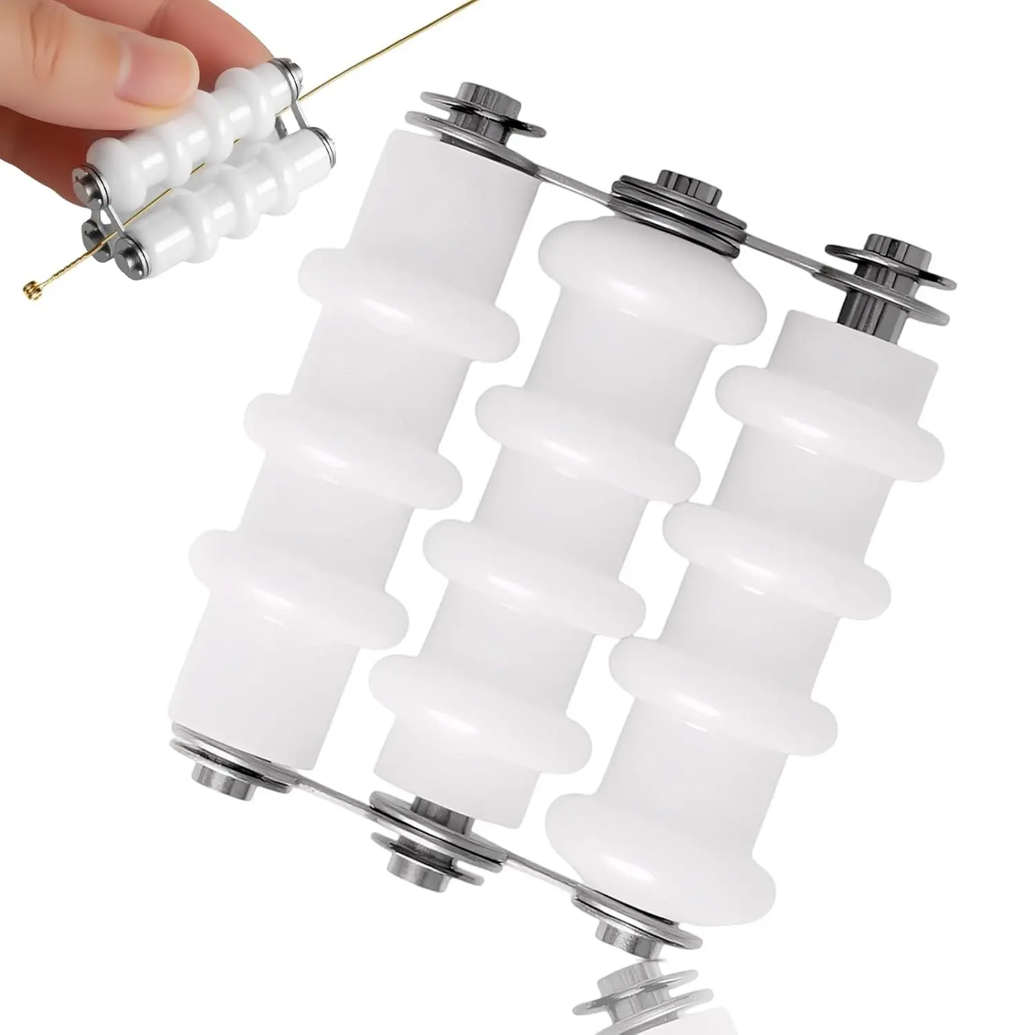 Professional Nylon Jewelry Wire Straightener Tool, Wire Straightening Rollers Remove Bends and Kinks for Precise Jewelry Wrapping Projects