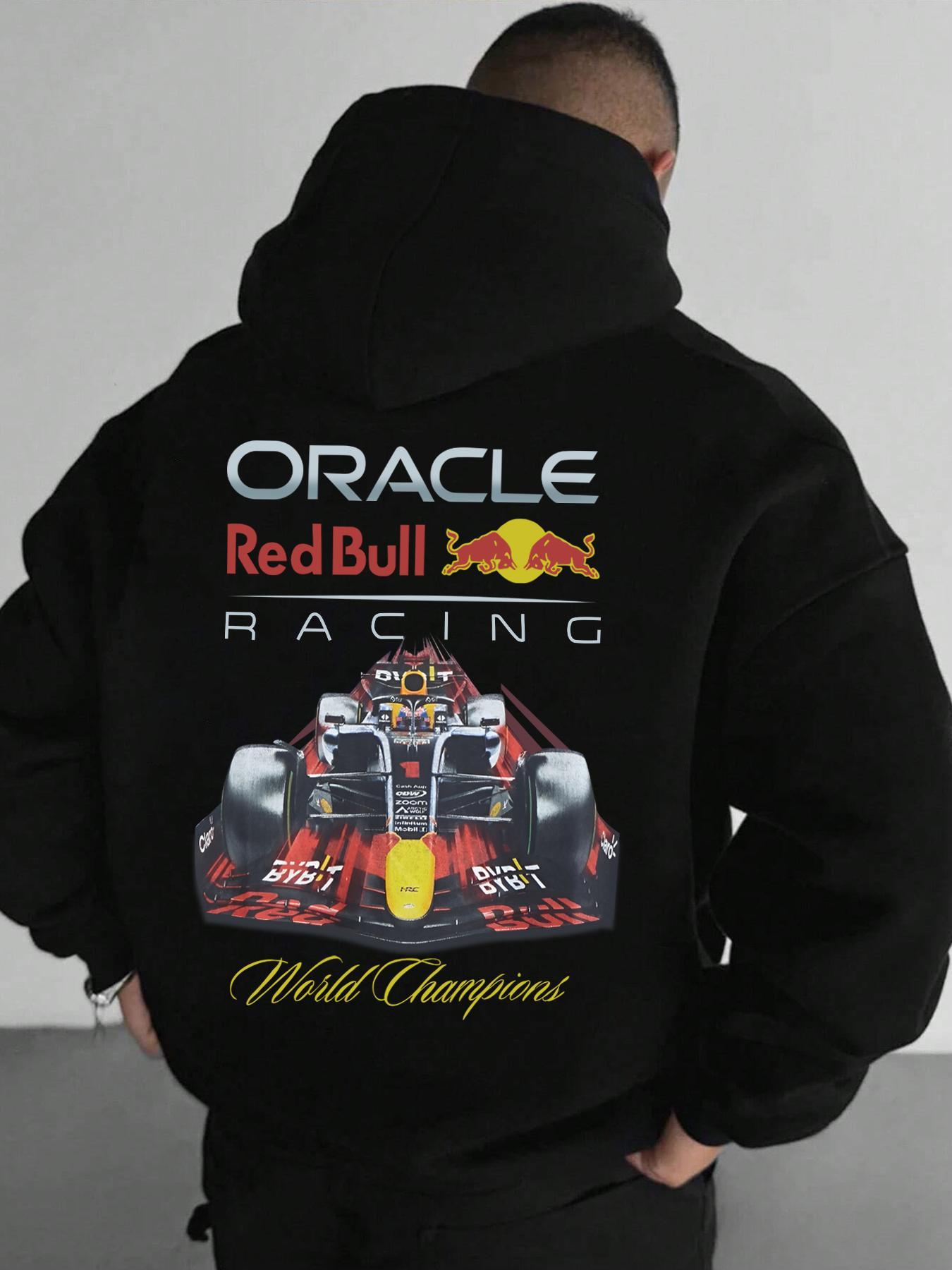 Men's Car & Letter Print Drop Shoulder Hoodie, Casual Sports Hoodie, Fashion Casual Regular Fit Drawstring Pocket Hooded Sweatshirt for Daily Holiday Outdoor Wear, Men's Clothes for Fall & Winter