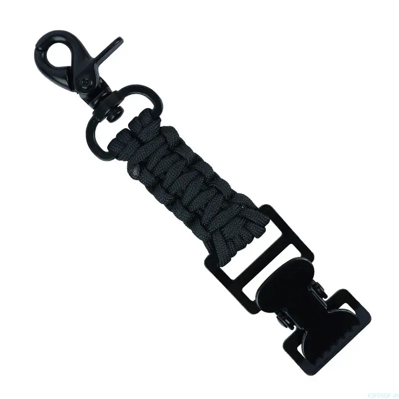Heavy Duty Single-Head Tactical Glove Clip Holder - For Tactical Backpacks, Tool Belts, Welding Mittens, Maintenance Gear - Smart Leather Luggage Tag with Tracker, Compatible with Face Masks, Helmets, Hunting, Tool Bags, Guards, Firefighters, Construction