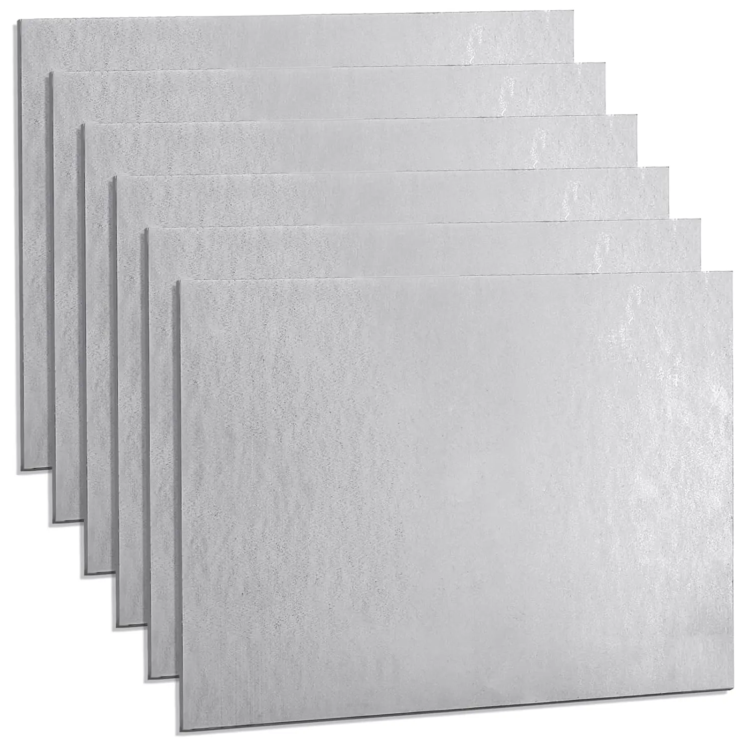 6-Pack 16 Gauge Low Carbon Cold Rolled Mild Steel Sheets, 12x9 in 1.5mm Thick Unpolished Weldable Metal Plates for Metalwork, DIY Users & Industrial Projects