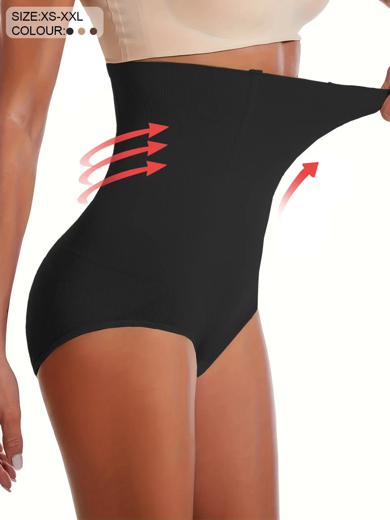 Women High Elastic Cinched Waist Abdomen Slimming Butt Enhancer, High Waist Underwear Shapewear Shaper Underpants, High Waisted Girdles, Casual Y-Type Slim Fit Trousers, Organic Textile