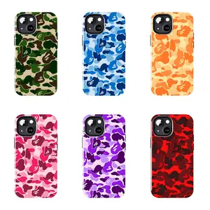 Basic BAPE Camo Full Print Phone Case Suitable for iPhone 17-11 Pro Max/Plus and  Samsung Galaxy S23-25