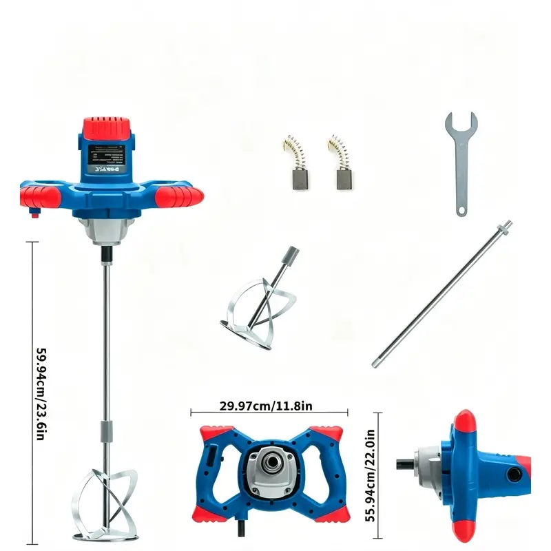 Handheld Portable Mixer with 2100w Power, 6-Speed Adjustment, Portable Grip, Practical Tool for Paint Mixing Tasks (Sports & Outdoor Leisure Equipment Accessory)