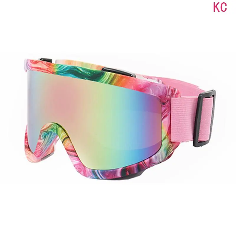 Large Frame Colorful Lens Ski Goggles, Anti Glare And Impact Resistant Snow Sports Eyewear For Skiing And Snowboarding Activities