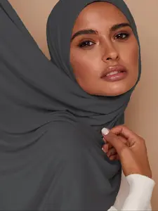 Women's Solid Color Khimar, Modest Casual Soft Comfortable Hijab Head Scarf for Daily Wear, Women's Islamic Clothing for All Seasons, Modesty, For Muslim