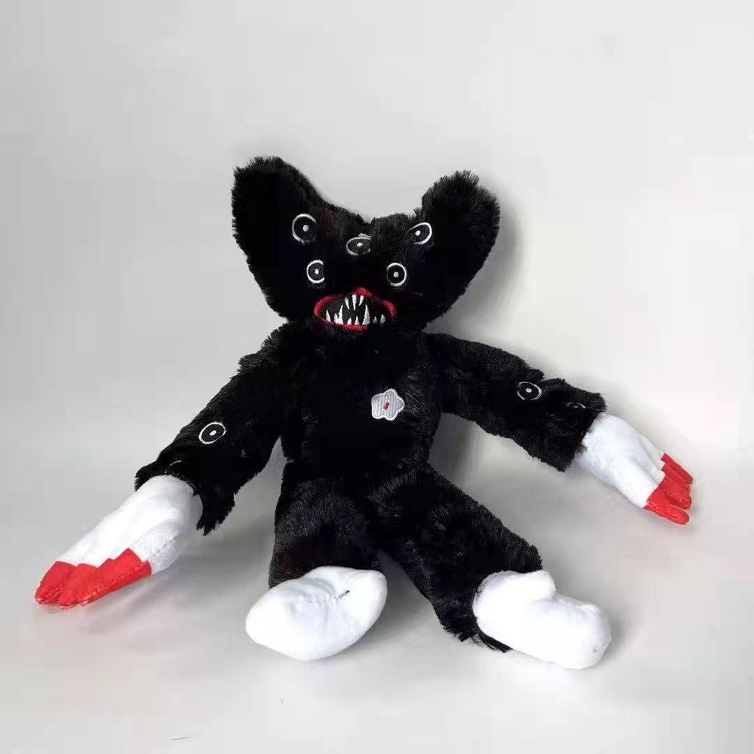 Cross-border new poppy playtime multi-eyed poppy doll plush toy long-haired pink and blue black poppy doll