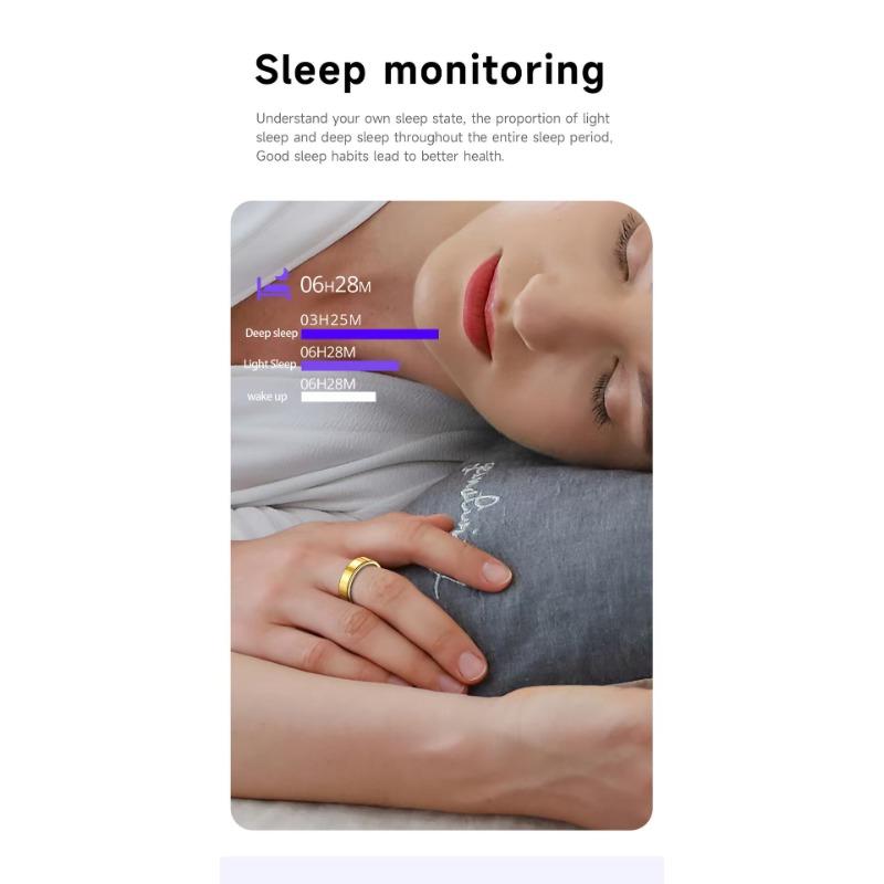 Multifunctional Smart Ring Pedometer, Photo-taking, Heart Rate and Blood Oxygen Measurement, Wearable Sleep Monitoring, Health Bluetooth