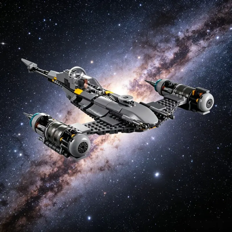 412 Pcs Spaceship Building Blocks, Space Vehicle Model, Kids Stem Toy, Collectible Display Brick Set, Boys Birthday Gift, Sci-Fi Spacecraft Bricks, Assembled Building Blocks, Spacecraft Model Kit