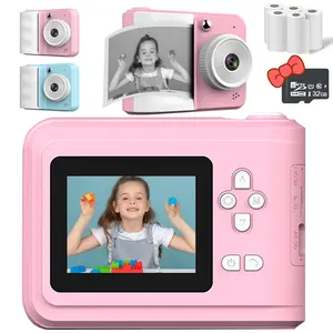 Instant Print Camera for Kids, App Printing, 1080P Video, Selfie Digital Camera with 32G SD, Christmas Birthday Gifts for Girls Boys