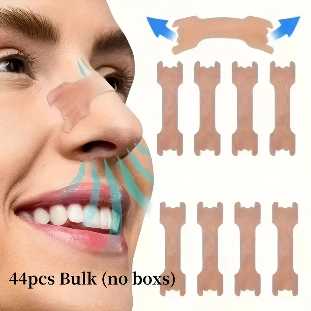44 Pcs Skin Tone Sports Nose Strips, Breathable and Comfortable, Ideal for Gym Workouts and Home Use, Perfect for Active Lifestyle
