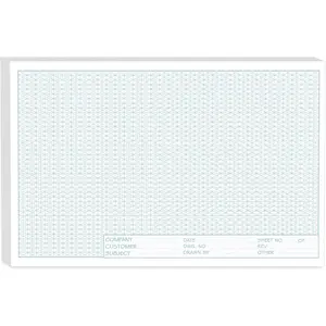 11x17 Isometric Graph Paper, 50 Sheets Large Graph Paper Pads, Top Landscape Glue Bound Grid Paper for Drafting Architecture Engineering and 3D Design