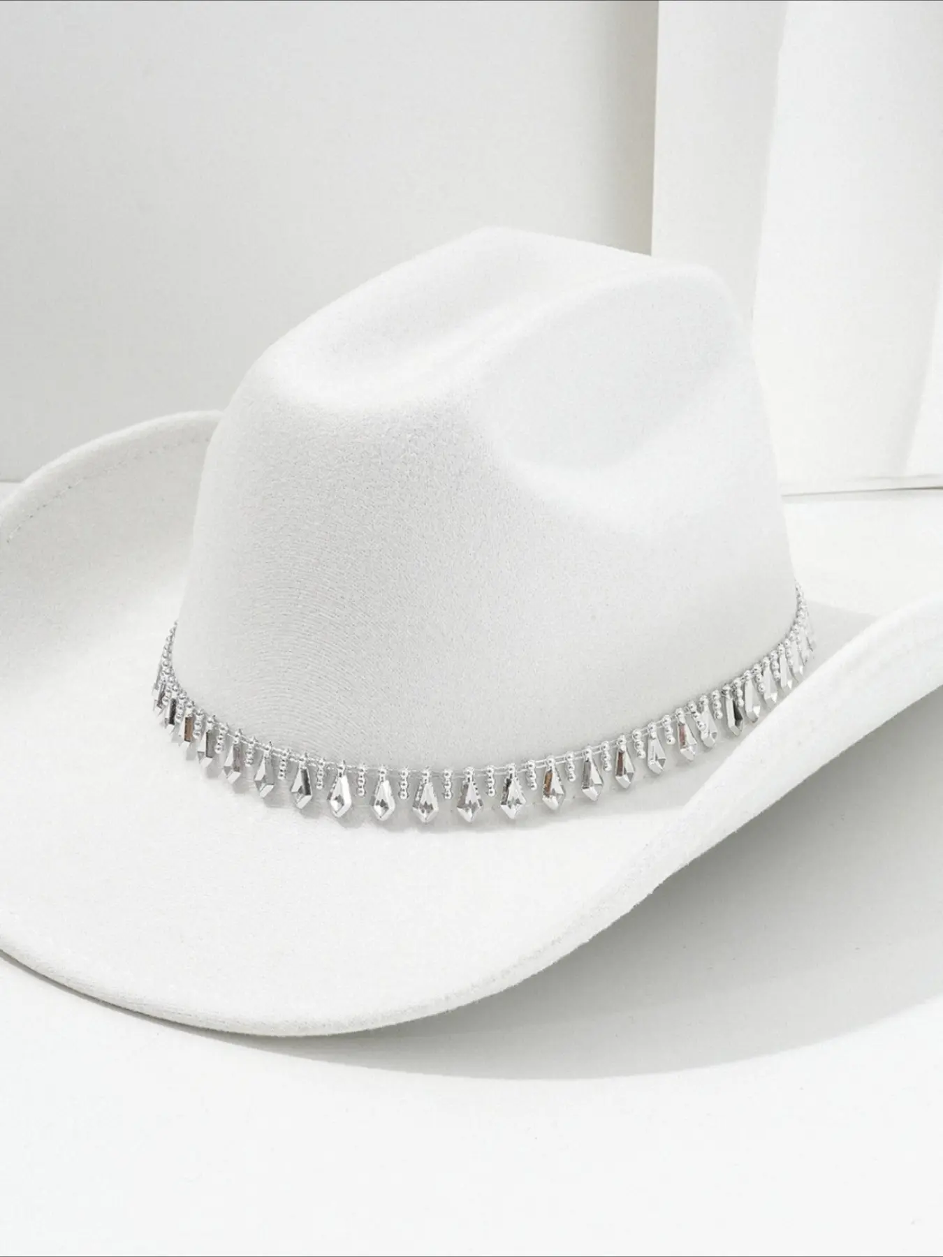 Men's and women's western cowboy hats, Cowgirl Hat, rhombus swords, rhinestones, accessories, hats, top hats, foreign trade engagement hats