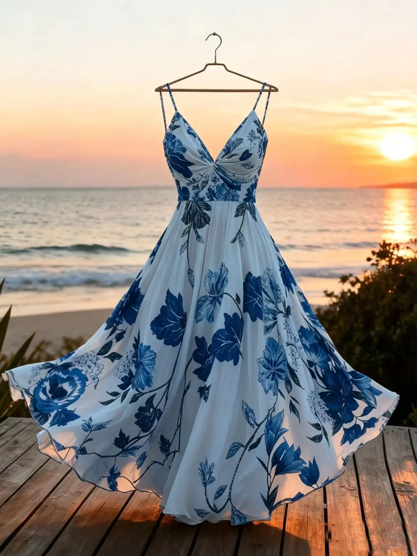 Women's Floral Print Sleeveless Dress, Casual Holiday Style, Perfect for Relaxing Days, Comfortable and Stylish Design