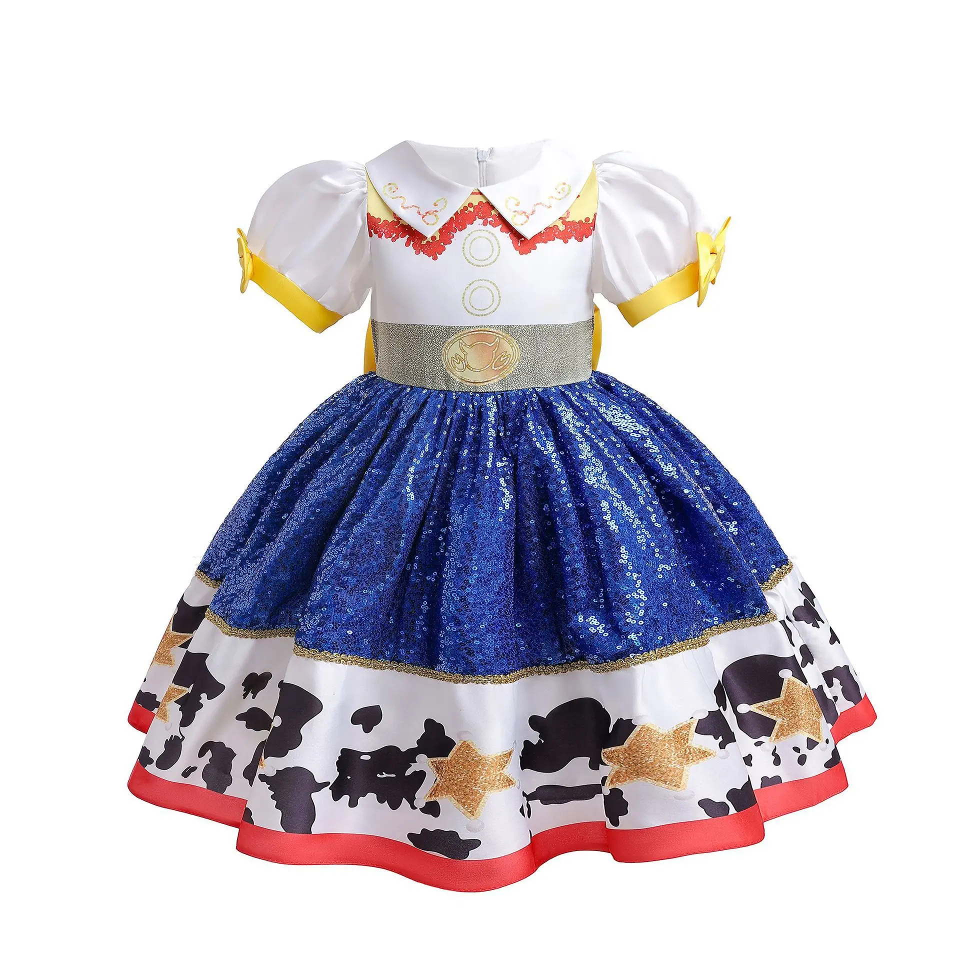 Halloween Carnival Cosplay Costumes for Girls Western Cowgirl Jessie Princess Dresses Children Fancy Birthday Gift Prom Role Play Party Dress UP