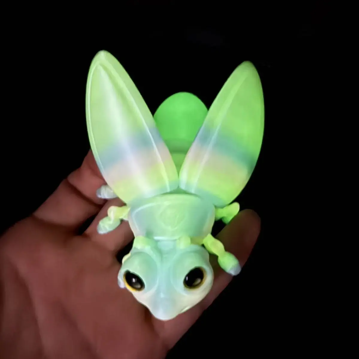 New Magnetic Firefly Tail Night Glow 3D Printed Model Figure Toy Gift, Realistic Animal, Night Light, Refrigerator Magnet, Decorative Ornament