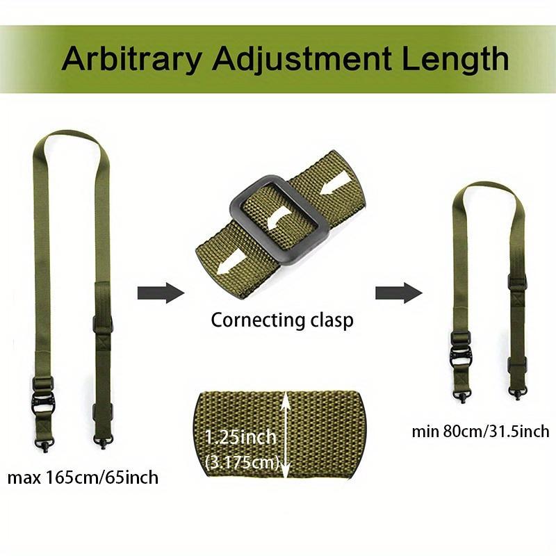 Premium 2 Point Quick Adjust Tactical Sling - Seamless Gear Strap with QD Sling Swivels & Fast-Adjust Thumb Loop, Essential Security Equipment