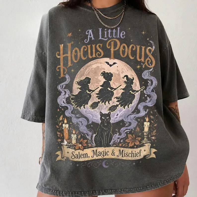 Vintage Tshirts, Vintage Vintage Halloween Witch Shirt, Sanderson Sisters Shirt, Salem Witch Tee, Spooky Season Tee, Witchy Graphic Tee, Halloween Gift
