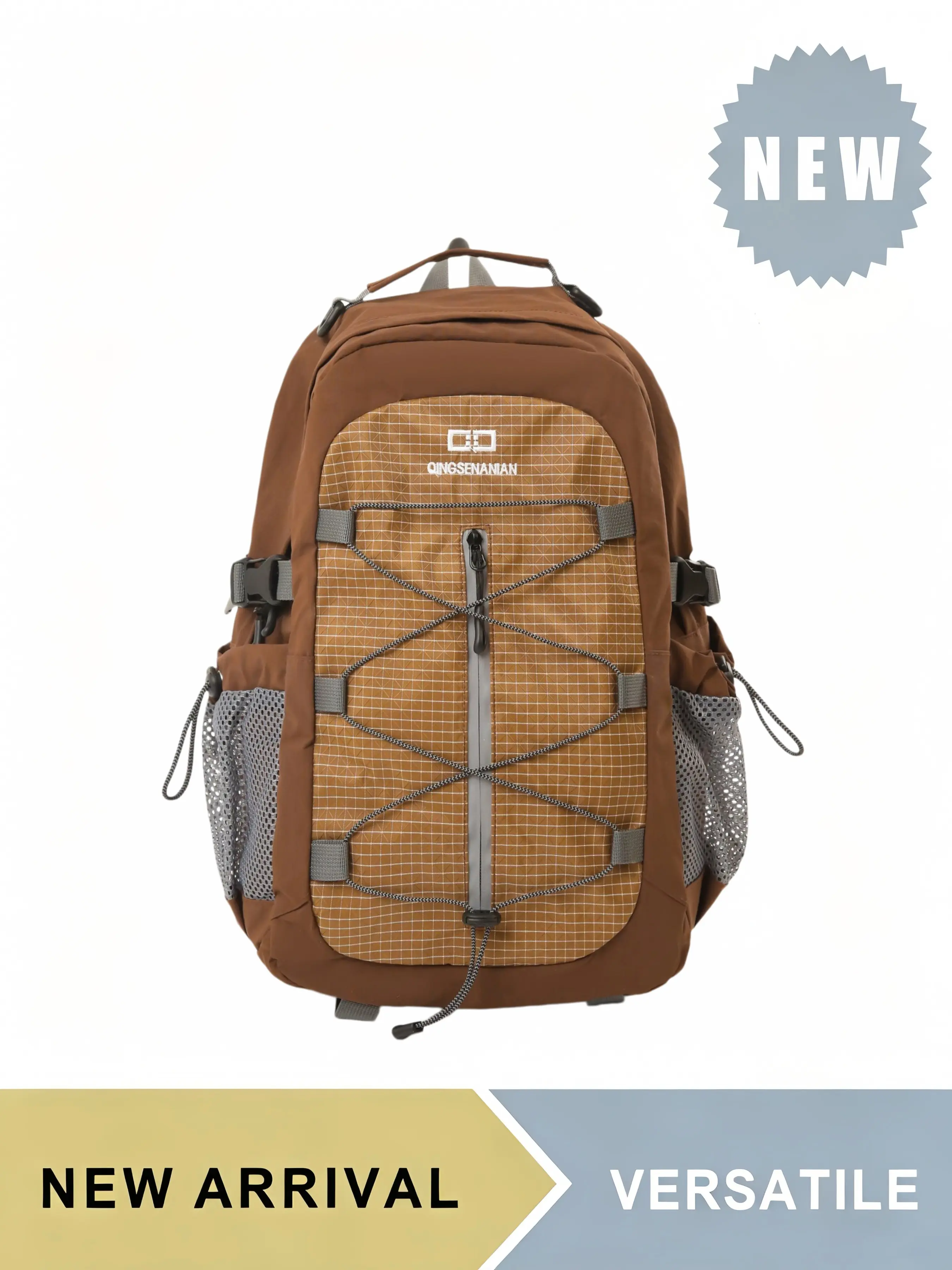 Water Resistant Hiking Backpack for Men Women, Hiking Daypacks, Large Capacity Lightweight Outdoor Daypack with Mesh Pockets & Bungee Cord, Ergonomic Breathable Rucksack, Multiple Colors Available, Great for Hiking Trekking Camping Picnic Travel