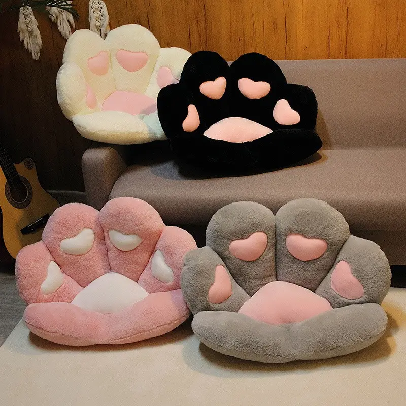 Cute Cat Paw Design Chair Cushion, 1 Count Soft Comfortable Chair Pad, Lightweight Seat Pad for Comfortable Sitting in Dorms, Home Offices and Home Decorative Cushion, Soft Cushions