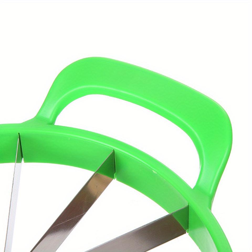 Easy-Grip Stainless Steel Handheld Fruit Slicer, Durable Vegetable Slicer, Large Labor-Saving Sharp Blade Kitchen Cutting Tool, Safe Utensil for Watermelon Slices & Daily Produce Prep