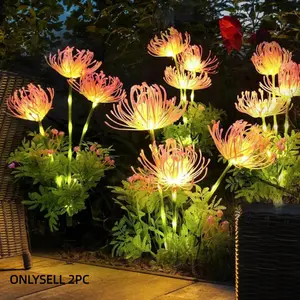 Solar Bellflower Stake Light, Outdoor Waterproof Decorative Lamp, Waterproof Landscape Lighting, Lawn Garden Atmosphere Fake Flower Light, Multi-Scene Use, Solar LED Colorful Light