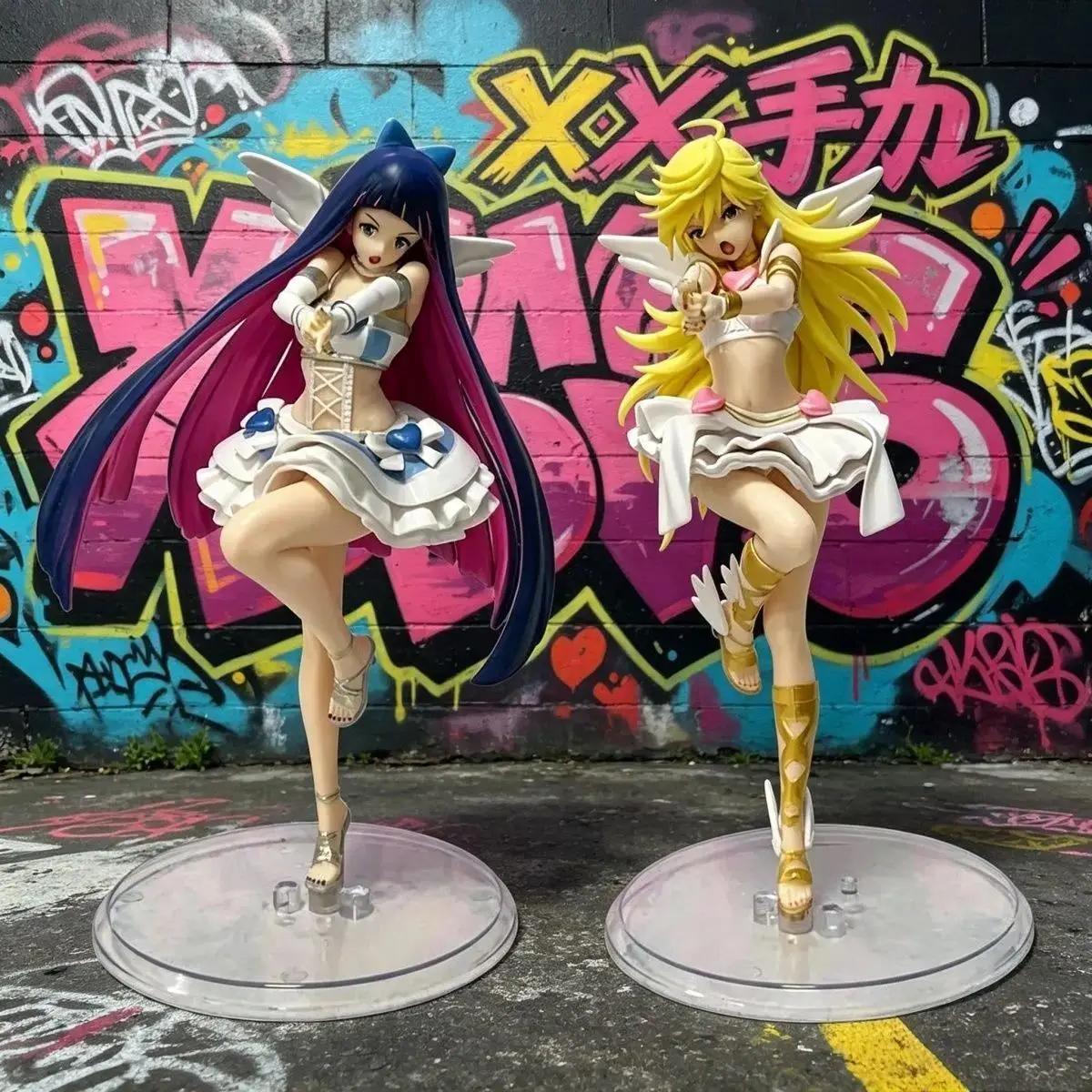 2026 new hot item Panty & Stocking Repent Ver. 1/8 – Trigger Style Twin Bishoujo Statue, PVC Anime Figure Desktop Display for Trigger Fans