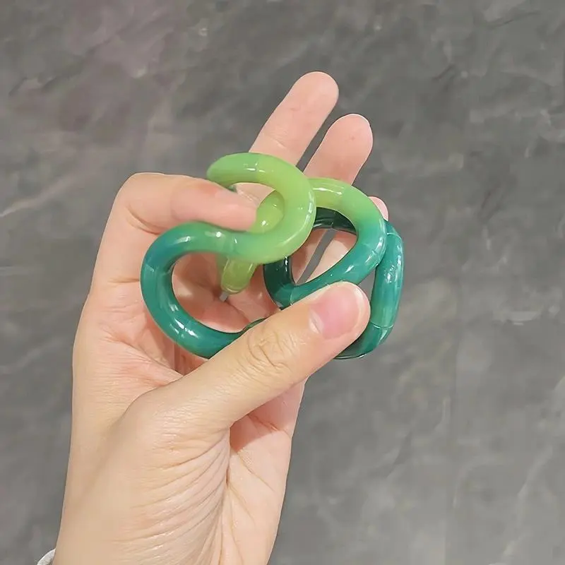 Tangle Fidget Squeeze Toys Colorful Deformation Rope Knot Stress Relief Toy Educational Tangle Squishy Toy Holiday Gifts 크런치 말랑이