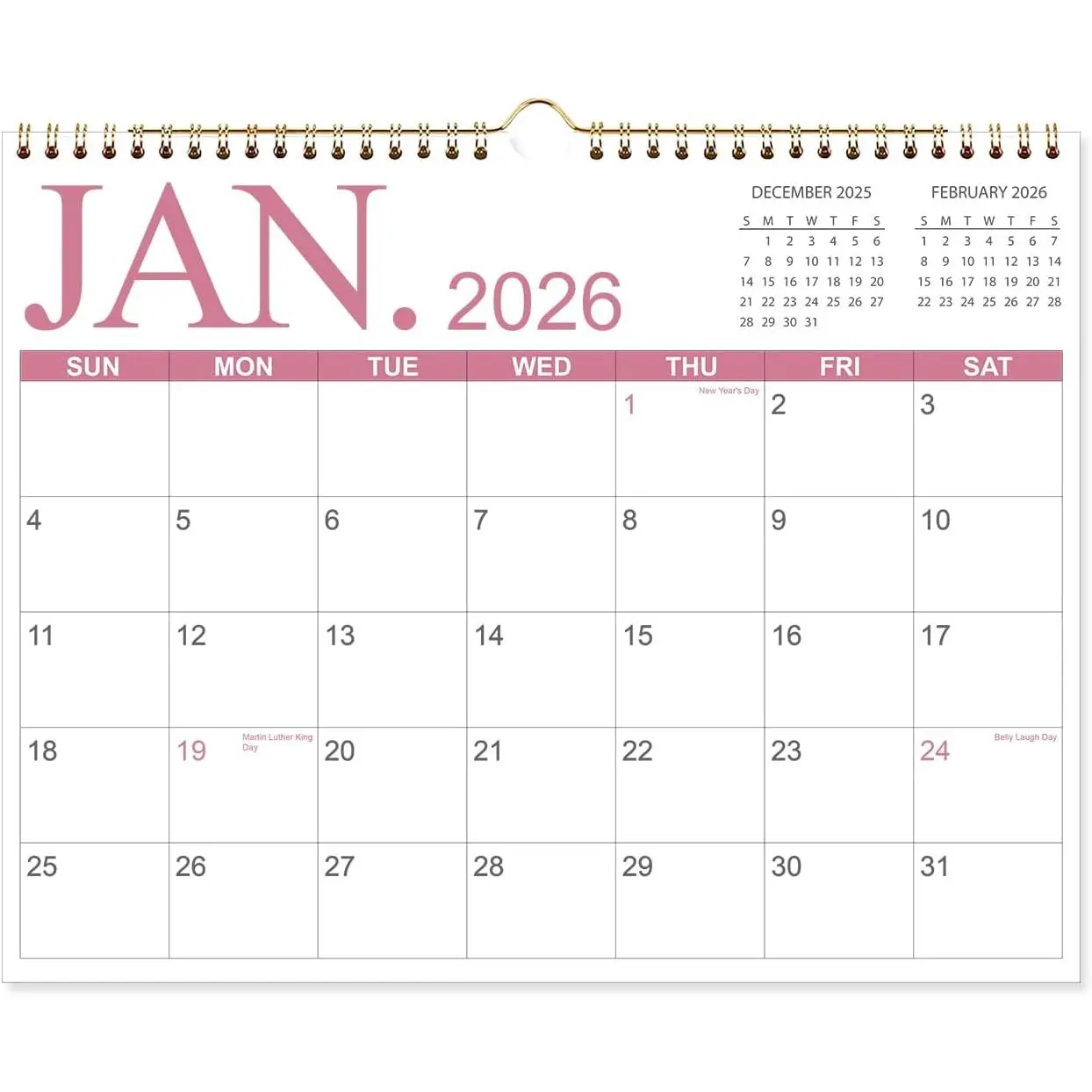 Calendar 2026-2027 - Wall Calendar from April 2026 to June 2027, 2026-2027 Wall  Calendar with Holiday Marked,  Paper for Organizing, 11'' x 14'',Four Color