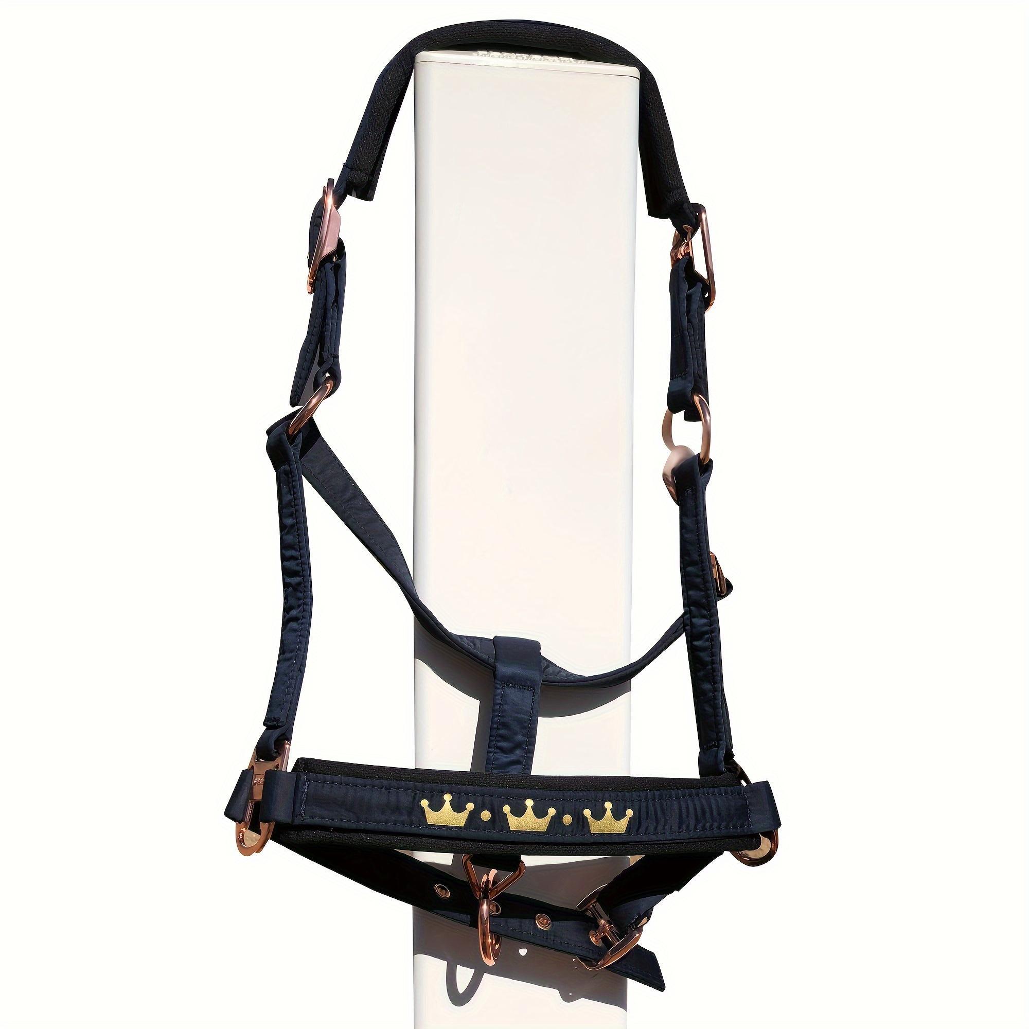 Horse Halter, Adjustable Horse Head Collar with Soft Pading, Glossy Horse Halter, Equestrian Supplies for Horse Riding