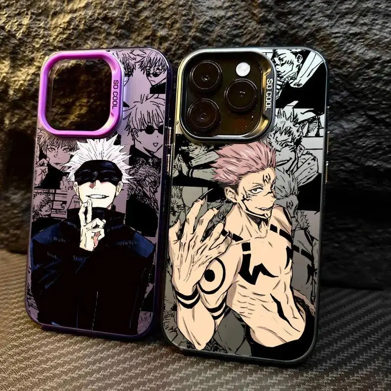 Jujutsu K-Kaisen Sukuna Gojo Satoru Anime Coque Phone Case For iPhone 17 16 15 14 13 12 11 Pro Max Air Plus