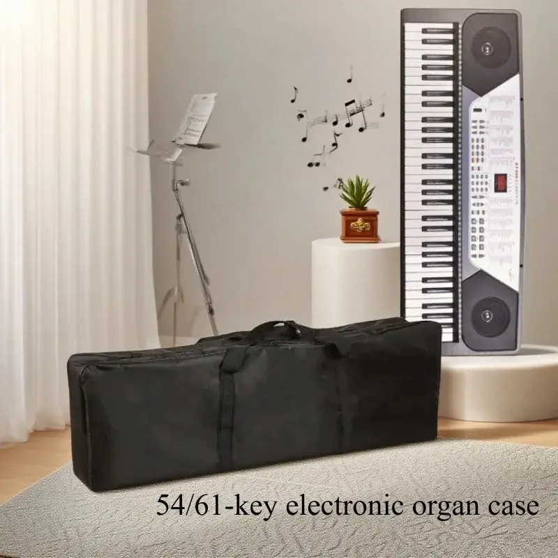 61/54 Key Electronic Organ/piano Keyboard Bag Music - Heavy Duty Oxford Cloth Material, Portable, 61，54 Key Electric Piano Keyboard Dust Cover
