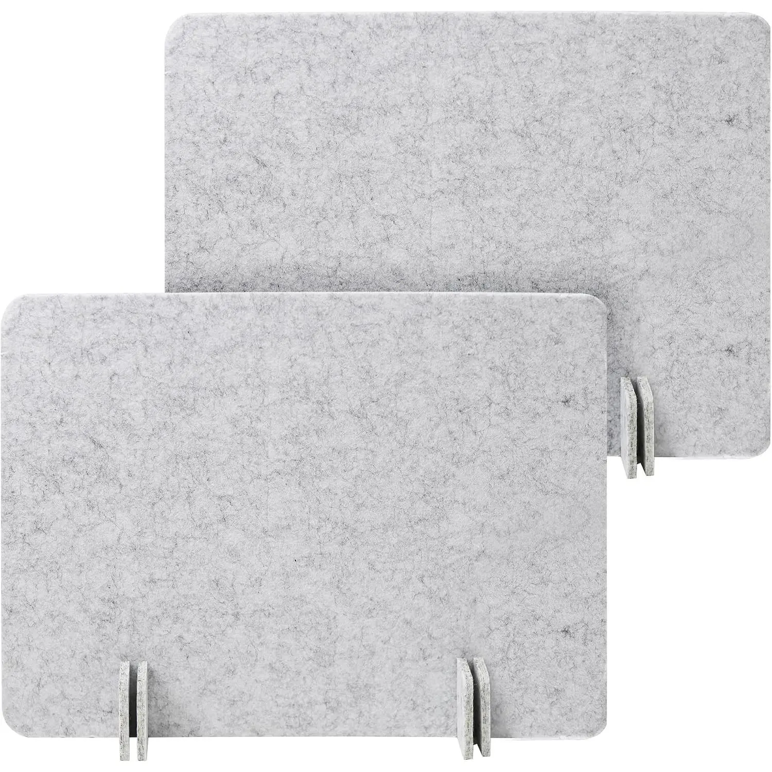 Desk Privacy Panel Set, Desk Partition Cubicle Wall Freestanding Noise-Reduction Panels Room Divider, Soundproof Partition with Support Feet for Office or Home Use (Light Grey, 40 * 60 cm)