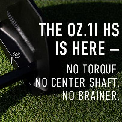 L.A.B.Golf OZ.1i HS Putter - Heel-Shafted Design with Lie Angle Balance Technology - Mallet Look & Zero-Torque Performance - Stainless Steel Face Insert for Solid Feel