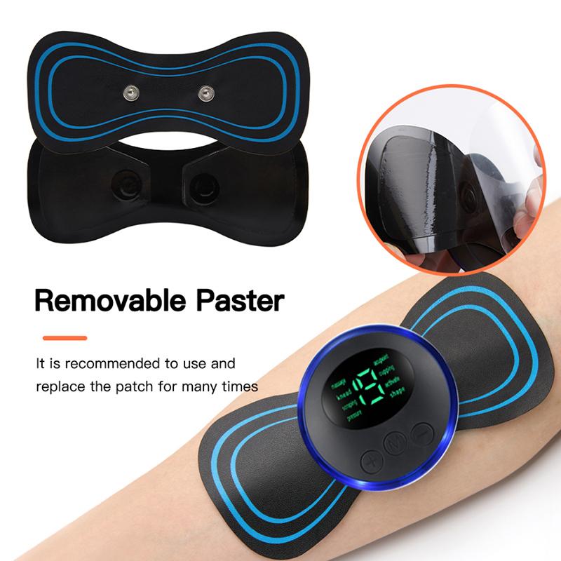 Smart Electric Neck Massager Portable EMS Muscle Stimulator Cervical Vertebra Massage Patch For Muscle Relax Pain Relief