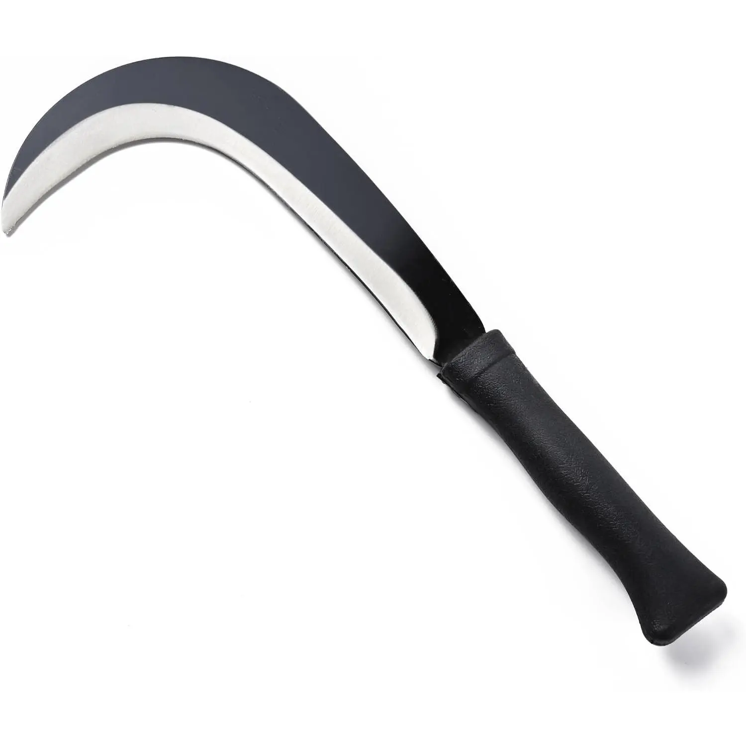 Sickle Machete with Carbon Steel Blade, for Grass Clearing, Harvest, and Weeding, Billhook Knife