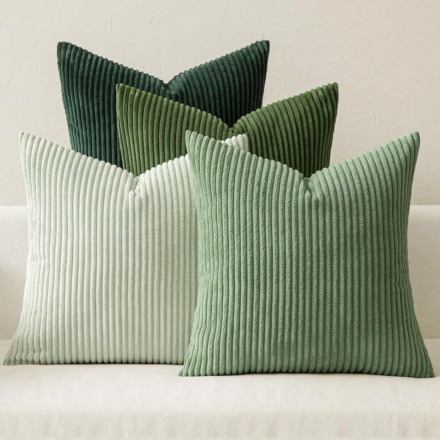 4-Pack Velvet Pillow Covers, 18x18"/20x20", Modern Sofa Decor, Comfortable Home Essentials, Perfect Gift for Friends and Family