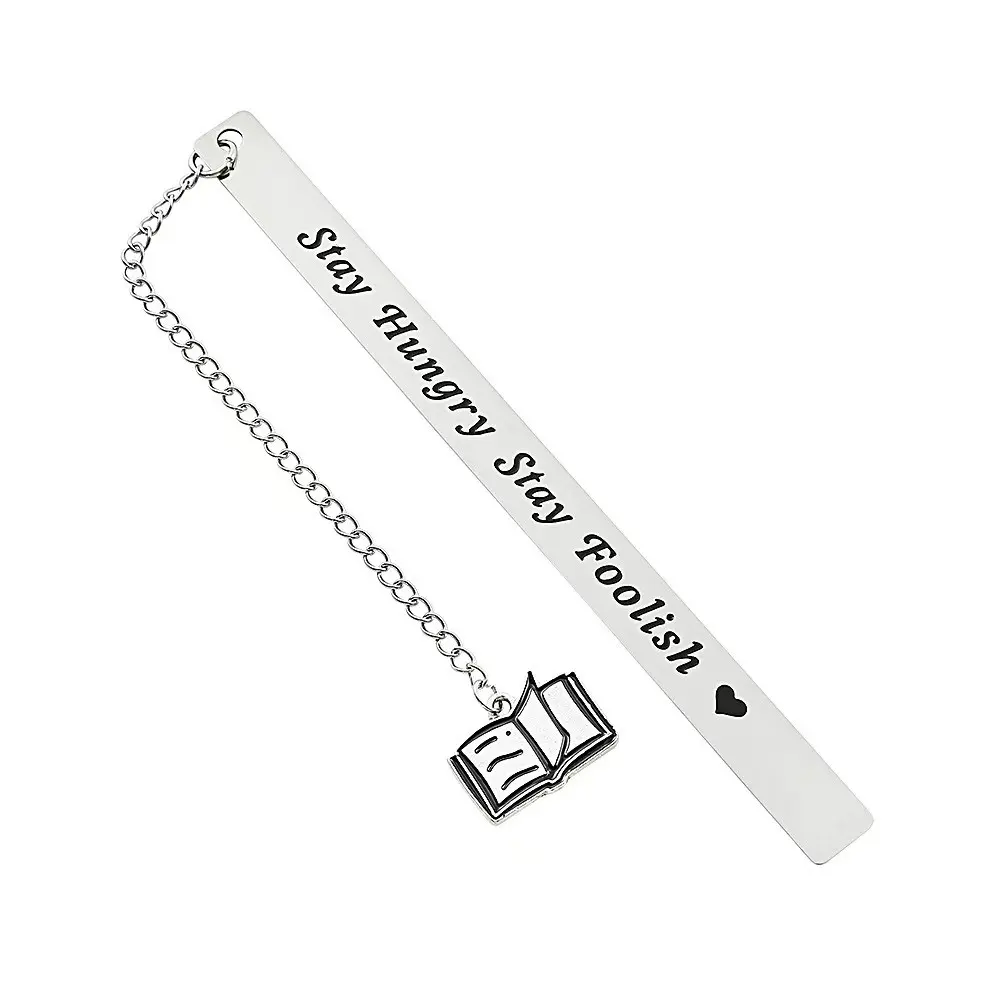 Stainless Steel Bookmarks, Elegant Page Clips, Personalized with Name/text, Durable for Books & E-Readers, Graduation Gift, 5pcs