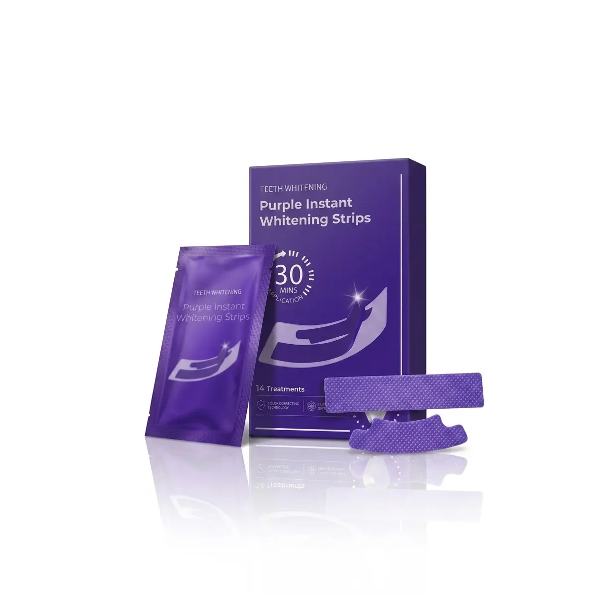 Whiteningstrips Teeth Whitener, 14 Day Treatment for Gently Cleaning Stains from Coffee & Tea, Visible Results in 30 Minutes, Oral, Removes Coffee, Tea, Red Wine, Mint, Brightens Teeth, Peppermint, Oral Care Teeth Whitening