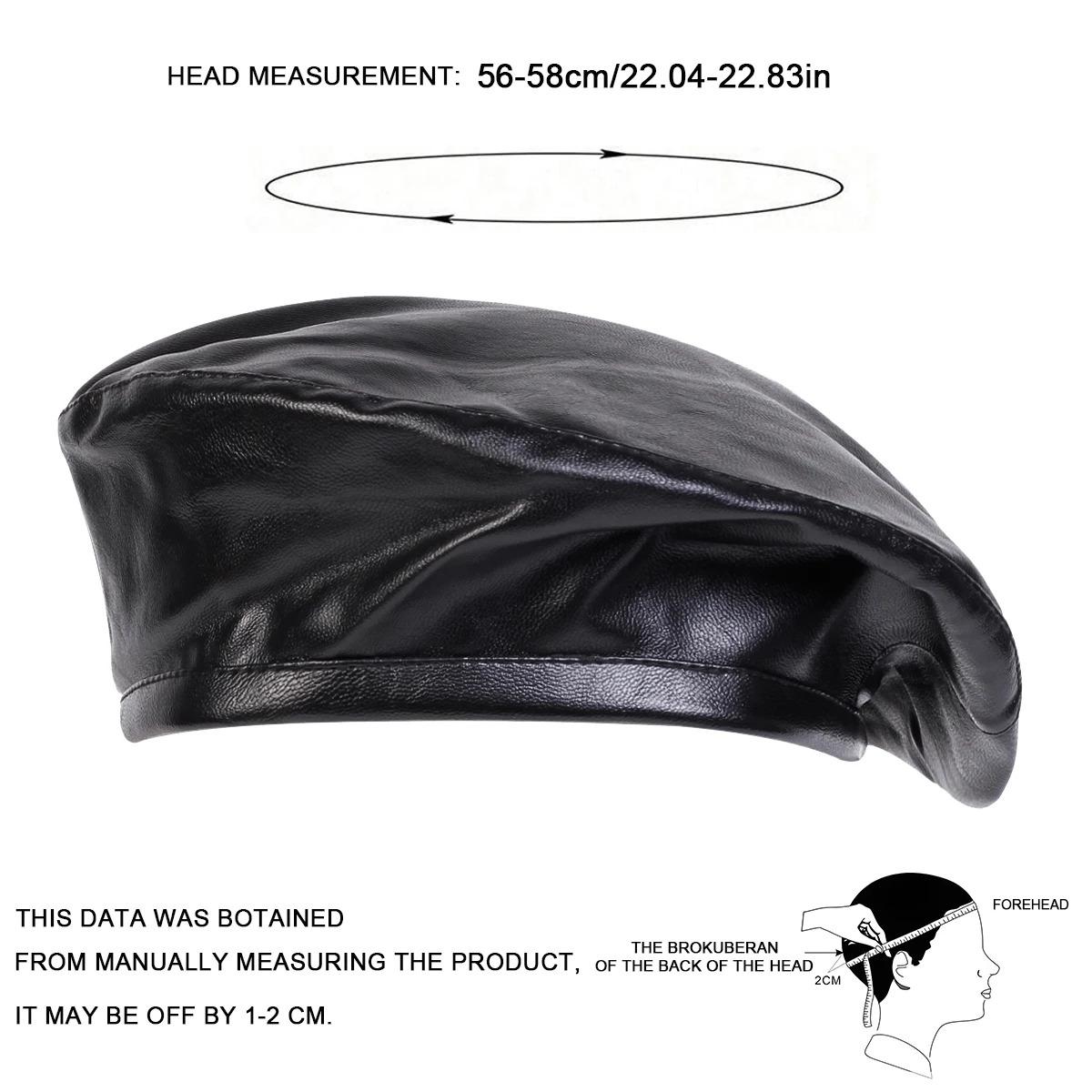 Unisex Solid Color Beret Hat Men and Women Painters Hats Autumn and Winter Warm Berets Flat Caps