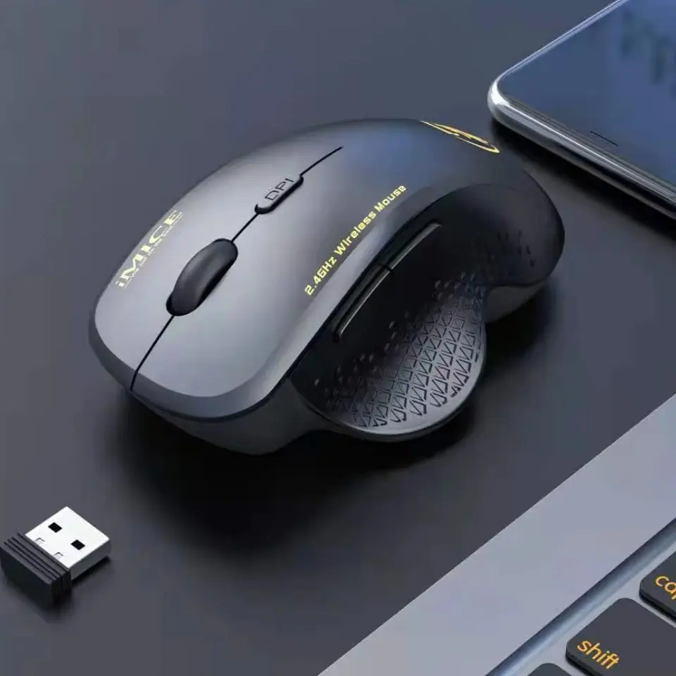 2.4G Wireless Gaming Optical Mouse Multi-Buttons Ergonomic Design DPI Adjustable Mouse With 2.4GHz USB Receiver Compatible with PC Computer Laptop Tablet Macbook For Gaming/Office/Work/Business