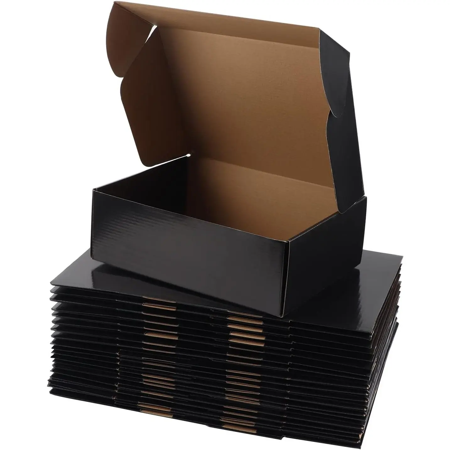 Medium Shipping Boxes for Mailing Shipping Packaging, Corrugated Cardboard Boxes for Packaging Small Business, (Black, 12x9x4-20 Pack)